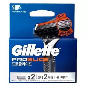 [질레트] 프로글라이드 파워 면도날 4입