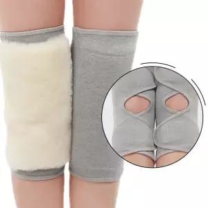 FREE SIZE 2개1세트 양모 다용도 무릎패드 그레이 무릎패드 그레이 (WEB0B70)