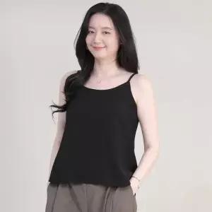 [애비뉴투지]라운드 스퀘어넥 끈 나시 여름 정장 블라우스 B05628
