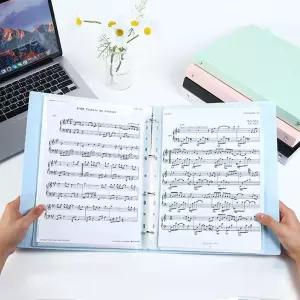 A4 4공 클리어 악보파일 20매 LMCF-0102 바인더 A4화일 파일철 문구 클립보드 투명 사무용품 스프링 케이스