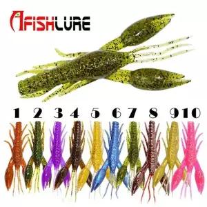 AFISHLURE 소프트 해머 쉬림프 가재 루어 크로우웜 더블링거 (W08D463)