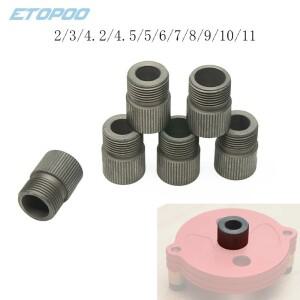 조절 가능 2-11mm 도웰링 지그 포켓 홀 드릴링 로케이터 목공 슬리브 강철 ？칭 내구성 M14x1