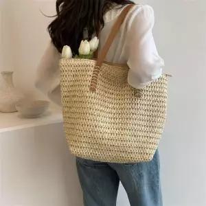 [라일리] Rly 여름 네트백 숄더백 라탄 비치 데일리 가방 왕골