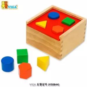 비가(VIGA) 도형상자 (V50844)원목완구 교구 맞추기놀이 소근육발달 쌓기놀이 유아장난감 아동