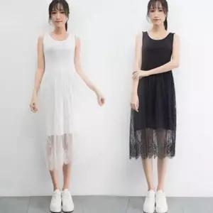 [라일리여성의류] Rly 슬리브리스 민소매 원피스 레이어드 여성 원피스