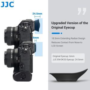 JJC Zf 아이 컵 카메라 뷰파인더 소프트 실리콘 360 회전 확장 타원형 Nikon DK-33 교체