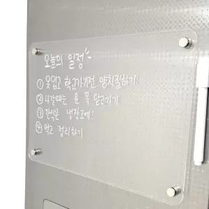 메모 보드판 아크릴 투명 자석 소형냉장고이유식 메보