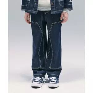 매장정품 LEE 키즈 릴렉스드 핏 더블니 데님팬츠 인디고로우 LK2601IP22IR 336487