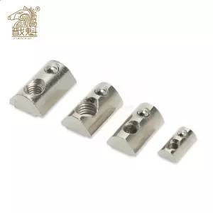 50/100PCS 프로파일 2020 시리즈 알루미늄 프로파일 그루브 6이 있는 알루미늄 압출용 볼이 있는 스프링 T-
