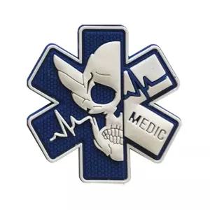 찍찍이 밀리터리 패치 와펜 skull medic pv찍찍이와 가방부착와 아미와 용와 군인와 소품 의류와 군용 군복