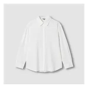 [매장정품] [JAJU/자주] 여 리넨 블렌디드 긴팔 셔츠_화이트 2243650