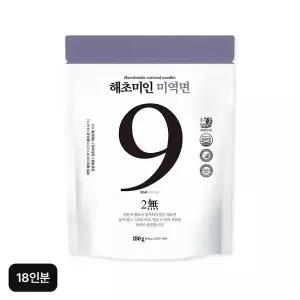[해초미인] 미역면 세트 18인분 (미역면X18+비빔소스X10+메밀소바 소스X8)..[35953471]