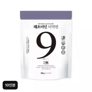 [해초미인] 미역면 세트 10인분 (미역면X10+비빔소스X5+메밀소바 소스X5)..[35953476]