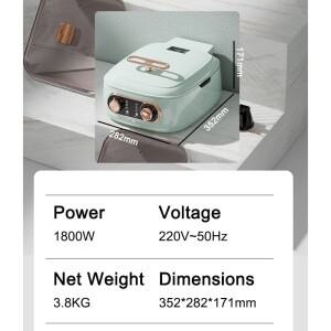 양면 베이킹 전기 팬케이크 샤브샤브 핫팟 프라이팬 딥닝 멀티 쿠커 바베큐 그리들 그릴 플레이트 음식