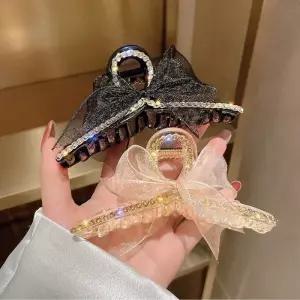 [룽스_66]겔랑 화려한 헤어악세사리 큐빅 기본 집게핀