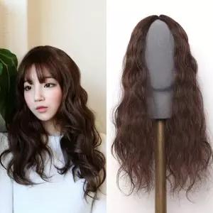 [룽스_66]정수리 가발 기본 트위스트펌 웨이브 긴머리
