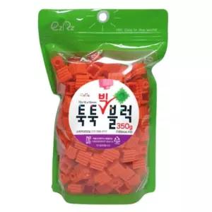 (이지툭툭 빅블럭) 16mm 리필 350g_주황조립 장난감 특수 툭툭 16MM 뚝뚝 나노 디폼 미니 만들기 어린이 취