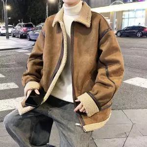 양털자켓 재킷 탕 남자 스웨이드 양털 겨울 코트 점퍼