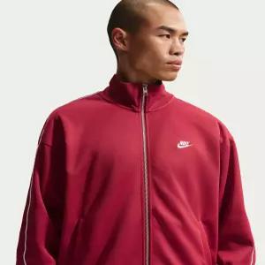 NIKE 나이키 스포츠웨어 클럽 오버사이즈 니트 트랙 재킷 M 팀 크림슨 화이