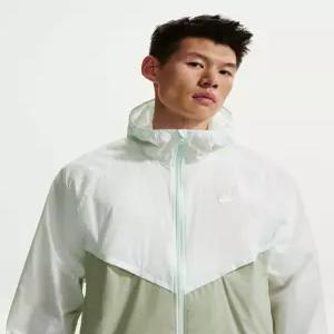 NIKE 나이키 윈드러너 언라인드 풀집 UV 재킷 M 배얼리 그린 제이드 호라이즌