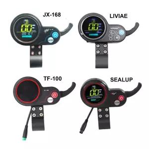 전기 스쿠터 LCD 디스플레이 계기판 전원 스위치 스로틀 36V 48V 범용 TF-100 SEALUP JH-01 LIVIAE NJAX-T
