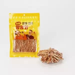 황토가마에 구운 맥반석 오징어 구이 100g 몸통구운칼집오징어 로스팅 술안주