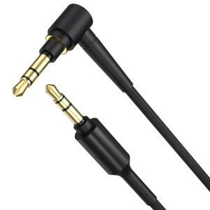 교체용 WH-1000XM5 WH-1000XM4 헤드폰 오디오 케이블 코드 보조 와이어 소니 MDR-1000X MDR-XB950BT WH-1000XM2 WH-1000XM3 WH-CH700N MDR-100ABN MDR-1ADAC MDR-XB950N1 헤드폰(블랙)과 호환됩니다 hY2