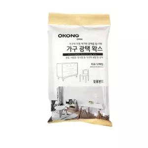 오공 가구광택 티슈 12매 옷장서랍장광택물티슈 악기
