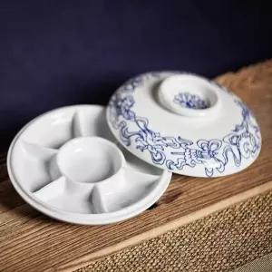 파레트 도자기 플레이트 접시 수채화 선반 원형 매화