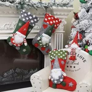크리스마스 양말 주머니 트리 장식 인테리어 Xmas-S7소품 산타 꾸미기 선물 용품