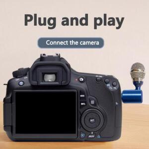 휴대용 접이식 미니 마이크 직선형 3.5mm 잭 3/4 레벨 마이크핸드폰 컴퓨터 T7S5용
