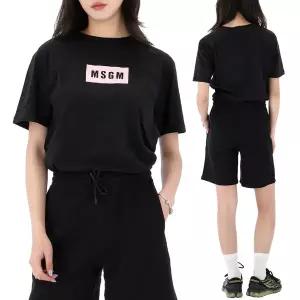 26SS MSGM 로고 반팔 티셔츠 성인사이즈 S6MSJUTH005 110/88-AK