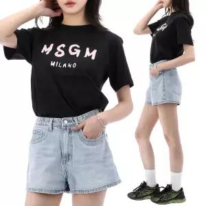 26SS MSGM 로고 반팔 티셔츠 성인사이즈 S6MSJUTH001 110/88-AK
