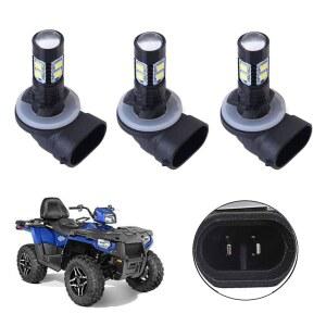 폴라리스 스포츠맨을 위한 DSKOIPH 3팩 LED 전구 270W 6000K 3600LM 슈퍼 화이트 색상 500 550 570 600 700 800 XP 교체 88118SMD 안개등 ㅣCY