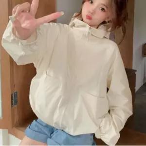여성 여름 시스루 메쉬 아노락 바람막이 점퍼 자켓등산 가벼운 봄아우터 외투 경량 등산복 스트링 아우터
