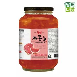 꽃샘 꿀자몽차S 2kg사무실 꿀액상 자몽 음료 꿀차 전통꿀 자몽티 허니티