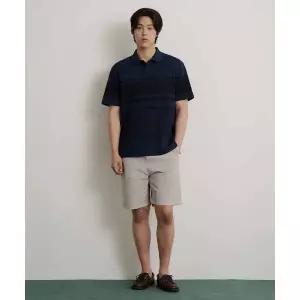 빈폴 BEANPOLE MEN 가먼트다잉 하프 팬츠 라이트 그레이 BC6525C202 427574
