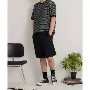 빈폴 BEANPOLE MEN 젠틀테크 캐주얼 컴포트핏 하프팬츠 블랙 BC6525C905 427575