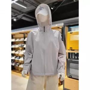 한정수량 내셔널지오그래픽 여성 아델리 경량 우븐 바람막이 스트레치 후드 집업 N242WFT160 ICE