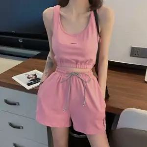 편안한 루즈핏 민소매 숏팬츠 세트 데일리 캐주얼 투피스 꾸안꾸 홈웨어 트레이닝복 운동 라운지웨어 파자