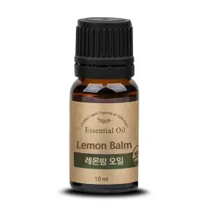 퓨어스 오가닉 레몬밤 에센셜오일 10ml그라스 바디 바디용 에센스 보습 아로마 베이비 향오일 레몬