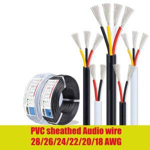 전자 와이어 7 6 5 4 3 2 코어 피복 케이블 22AWG 스피커 LED 스트립 태양 DIY용