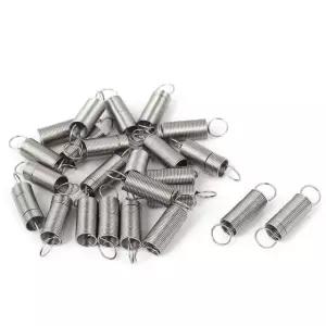 24개 5MMX6X25MM 소형 스틸 스테인레스 인장 스프링 이중 0 5mmx6x25mm