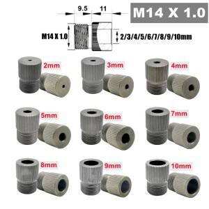 M14 2-10MM 목공 강철 드릴 슬리브 피치 1mm 드릴 가이드 부싱 3 In 1 Doweling Jig 포켓 홀 지그 드릴링
