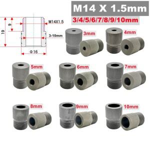 3-10MM 목공 강철 드릴 슬리브 M14x1.5mm 3 In 1 Doweling Jig 포켓 홀 지그 드릴링 로케이터 담금질 웨어