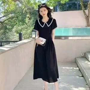 레이스 블랙 롱원피스 블랙원피스 (WD8C2B8)