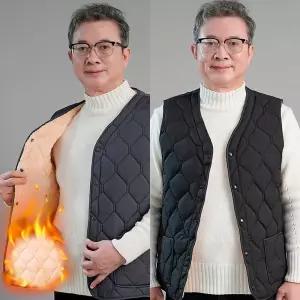 남성나일론퀼팅안감융털조끼 패딩1 방한 남자플리스 베스트 조끼 사무실 후리스 기모 양털