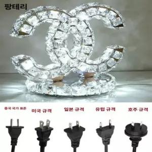 크리스탈 조명램프 무드등 화려한 호텔 벽걸이 카페 럭셔리 양면 크리스탈 화이트 라이트 리모컨 없음 국내 평면 플러그