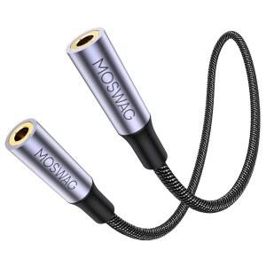 MOSWAG 3.5MM 암-암 AUX 커넥터, TRRS 스테레오 DVD, 20CM 어댑터 플러그 4극 오디오 노트북, 데스크탑, PC, 기타, - /8인치 스피커용 믹서, 커플러 케이블, 연장