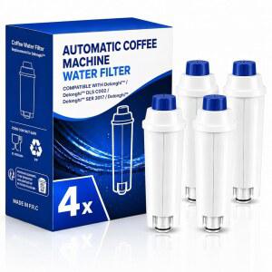 KLAMOL DELONGHI DLSC002와 호환, 4팩 커피 ETAM, DINAMICA, 유연제 활성탄 교체품, 시리즈 ELETTA, 정수 에스프레소 메이커용 EVO, 머신 ECAM, 필터 MAGNIFICA ESAM
